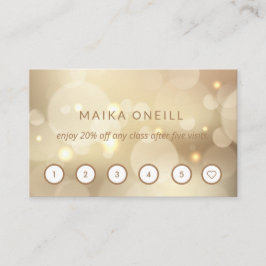 高級金ゴールド《写真》ぼけ味ウェルネスマッサージヨガ 名刺