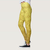 高級金パーソナライズされた箔 レギンス (左)