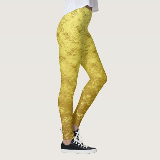 高級金パーソナライズされた箔 レギンス (右)