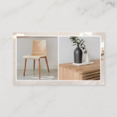 高級金モダン箔ロゴ2枚の写真ソーシャルメディア 名刺 (裏面)