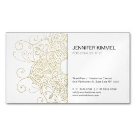 高級金箔ルックマンダラミニマリスト マグネット名刺