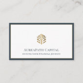 高級金融サービス会社 名刺 (正面)