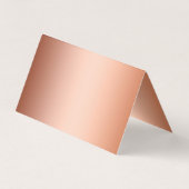 高級銅パーソナライズされた箔 名刺 (裏面)