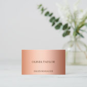 高級銅パーソナライズされた箔 名刺 (スタンド正面)