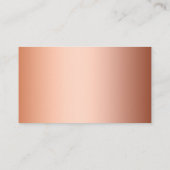 高級銅パーソナライズされた箔 名刺 (裏面)