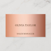 高級銅パーソナライズされた箔 名刺 (正面)