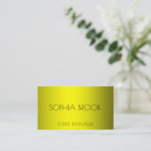 高級銅金ゴールド金属箔 名刺 (スタンド正面)