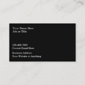 高級鋼メタリックスタイル名刺 名刺 (裏面)