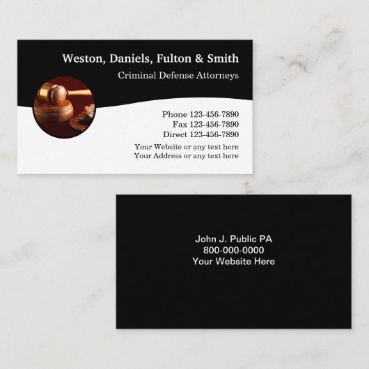 高級防犯法グループ 名刺 (正面/裏面)