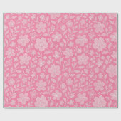 高級離れフローラアートパターン ラッピングペーパー (フラット)