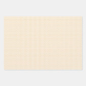 高級離れフローラアートパターンOchre Yellow ラッピングペーパーシート (正面2)