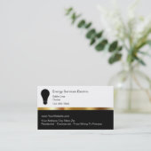 高級電気ビジネスカード 名刺 (スタンド正面)