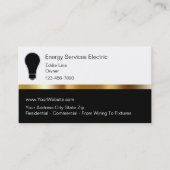 高級電気ビジネスカード 名刺 (正面)