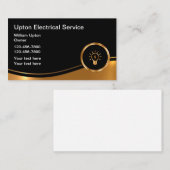 高級電気工事士電気サービス名刺 名刺 (正面/裏面)