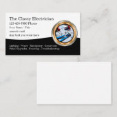 高級電気技師テーマ名刺 名刺 (正面/裏面)