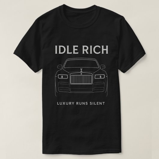 高級静か車 Tシャツ (デザイン正面)