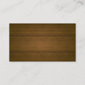 高級革&ウッド探偵名刺 名刺 (裏面)