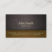 高級革&ウッド探偵名刺 名刺 (正面)