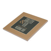 高級額縁のクマのゲイ結婚のギフトタイル タイル (側面)