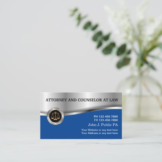 高級高級弁護士名刺 名刺 (スタンド正面)