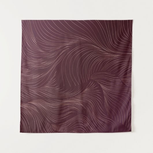 高級黄金の壁紙。アールデコパターンヴィンテージ タペストリー (正面)