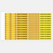 高級黄金の防水衣服名ラベル ラベル (シート)