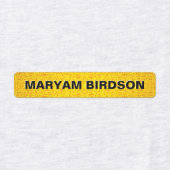 高級黄金の防水衣服名ラベル ラベル (デザイン2)