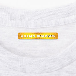 高級黄金の防水衣服名ラベル ラベル