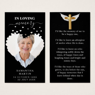 高級黒人記念ミニマル葬式ブックマーク