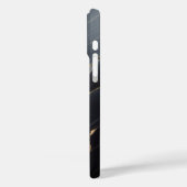 高級黒大理石ケース - エレガントな金の模様 Case-Mate iPhoneケース (裏面 / 左)