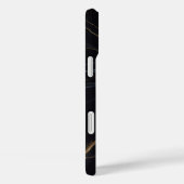 高級黒大理石ケース - エレガントな金の模様 Case-Mate iPhoneケース (裏面 / 右)