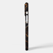 高級黒大理石ケース ゴールデン電光 Case-Mate iPhoneケース (裏面 / 左)