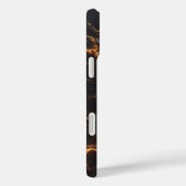 高級黒大理石ケース ゴールデン電光 Case-Mate iPhoneケース (裏面 / 右)