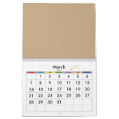 高級 カレンダー (3月 2027)