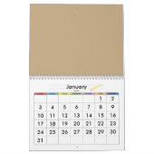 高級 カレンダー (1月 2027)