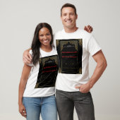 高級 黒と金イスラム結婚式Tシャツ Tシャツ (ユニセックス)
