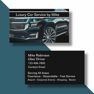 高級Uberドライバーテーマの交通関連 名刺