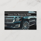 高級Uberドライバーテーマ輸送 名刺 (正面)