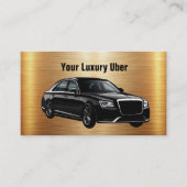 高級Uberドライバー配車サービス 名刺 (正面)