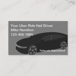 高級Uberドライバー配車ビジネスカード 名刺