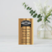 高級Uberドライバ金ゴールドトーンビジネスカード 名刺 (スタンド正面)