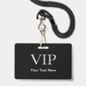 高級VIP訪問者 バッジ (正面（ネックストラップ付）)