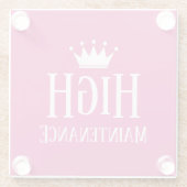 高維おもしろい持ダイバプリンセスクラウン ガラスコースター (裏面)