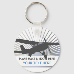 高翼の航空機 キーホルダー