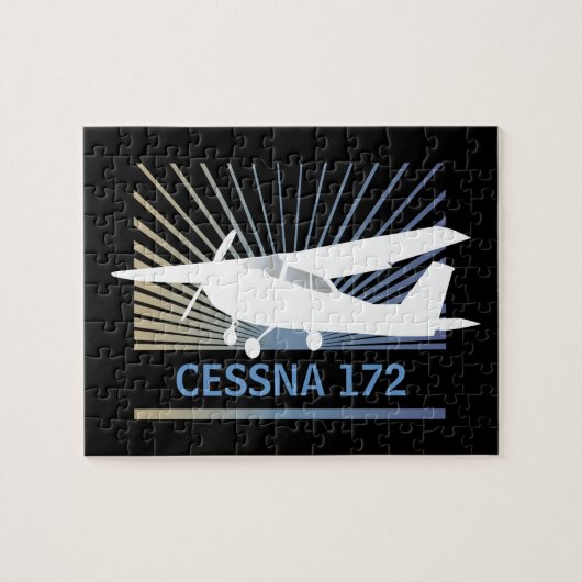 高翼の航空機 ジグソーパズル (横)