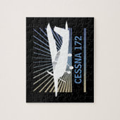 高翼の航空機 ジグソーパズル (縦)