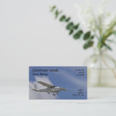 高翼の軽飛行機 名刺 (スタンド正面)