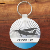 高翼航空機 キーホルダー (正面)