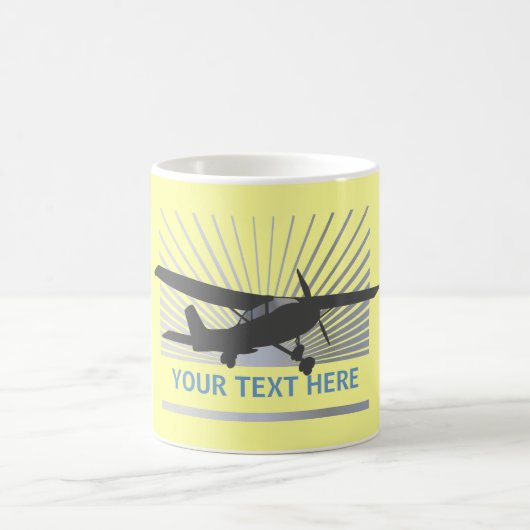 高翼航空機 コーヒーマグカップ (中央)