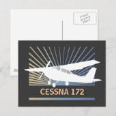 高翼航空機 ポストカード (正面/裏面)